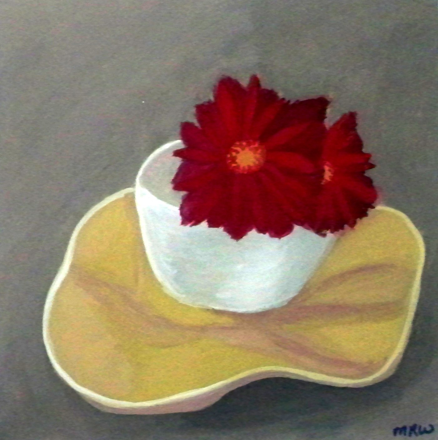 Red Flower in a Cup